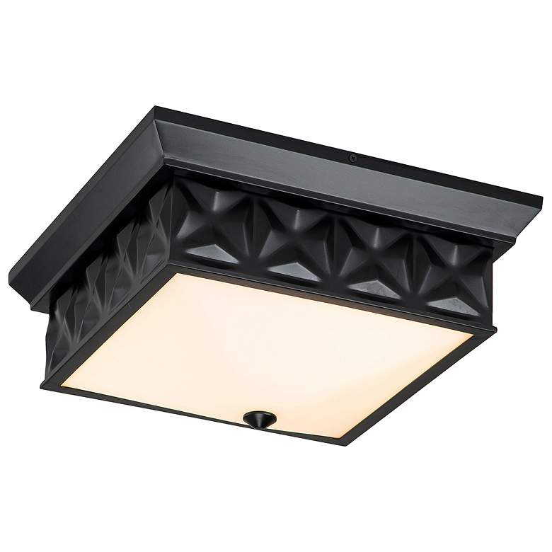 Image 1 Alpha 4 Light Flush Mount Matte Black