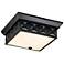 Alpha 4 Light Flush Mount Matte Black