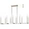 Alpine 10 Light Polished Nickel Linear Chandelier