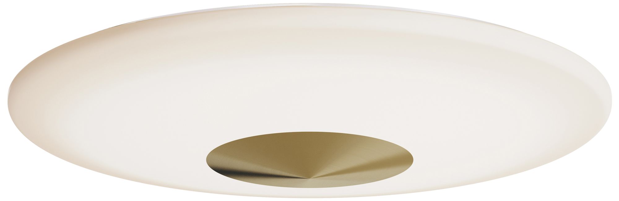 Image 3 Alpine 21" Wide Light Antique Brass LED Flush Mount more views