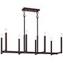 Thumbnail3 of Alpine 36 1/2" Wide Bronze 8-Light Linear Chandelier