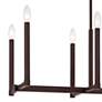 Thumbnail4 of Alpine 36 1/2" Wide Bronze 8-Light Linear Chandelier more views