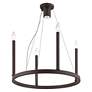 Thumbnail4 of Alpine 4 Light + 1 Light Bronze Chandelier more views