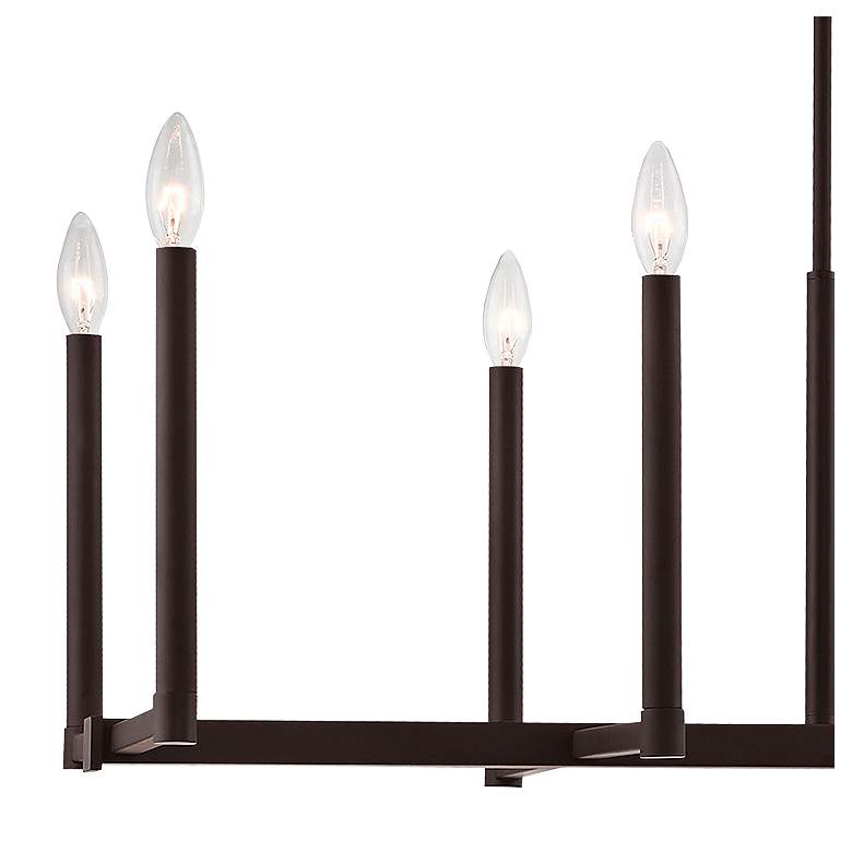 Image 4 Alpine 42 1/2" Wide Bronze 10-Light Linear Chandelier more views