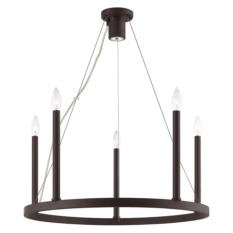 Image 3 Alpine 6 Light Bronze Chandelier more views