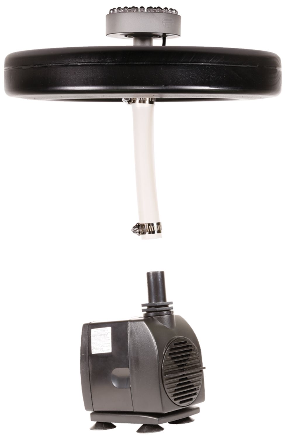 Alpine Corporation 398 GPH Pump 48 LED Light Floating Spray Fountain, Black
