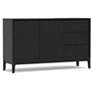 2_Alpine Furniture Cove 60 in. W Rectangular Wood Server, Vintage Black more views