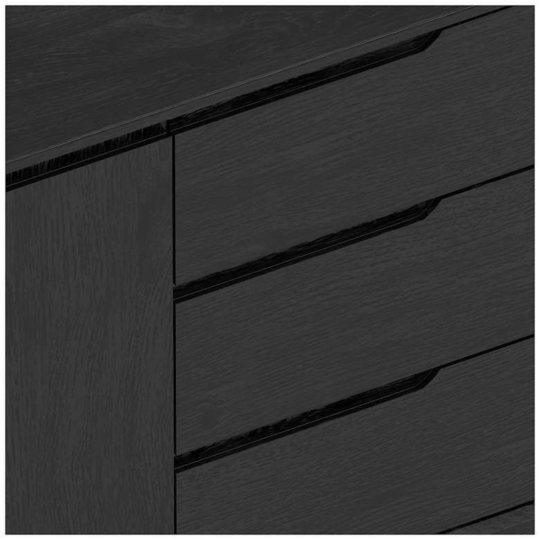 Image 4 Alpine Furniture Cove 60 in. W Rectangular Wood Server, Vintage Black more views