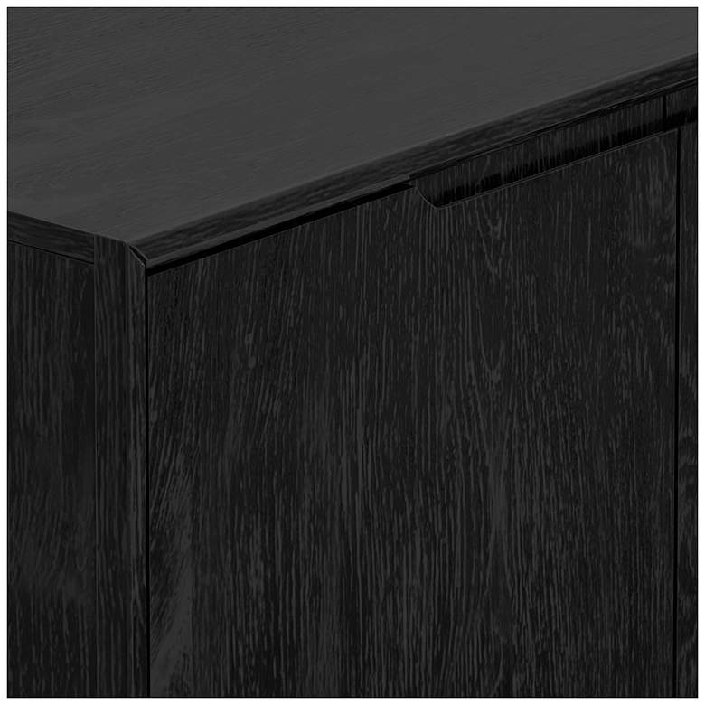 Image 7 Alpine Furniture Cove 60 in. W Rectangular Wood Server, Vintage Black more views