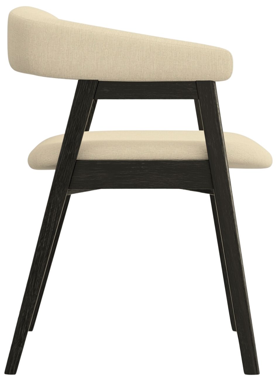 Image 3 Alpine Furniture Cove Curved Back Dining Chairs, Vintage Black (Set of 2) more views