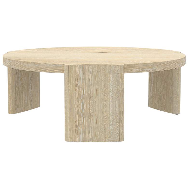 Image 1 Alpine Furniture Sloane 42" Round Coffee Table, Driftwood