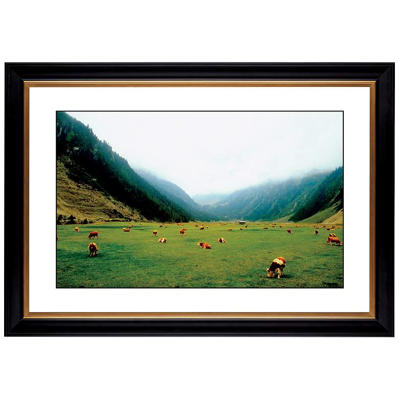 Image 1 Alpine Pasture Giclee 41 3/8 inch Wide Wall Art