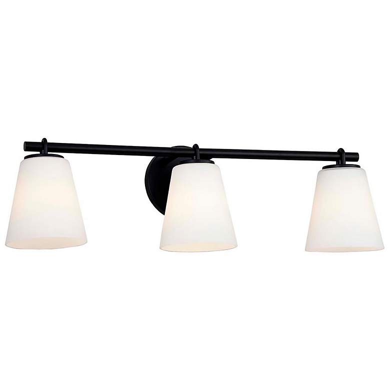 Image 1 Alpino 25 inch High Matte Black 3-Light Bath Light