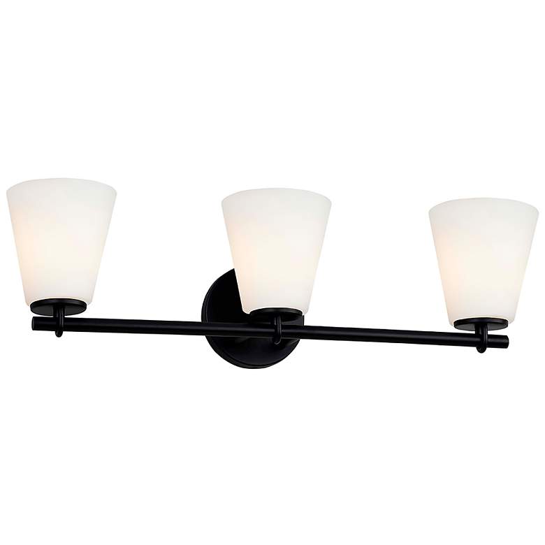 Image 2 Alpino 25" High Matte Black 3-Light Bath Light more views