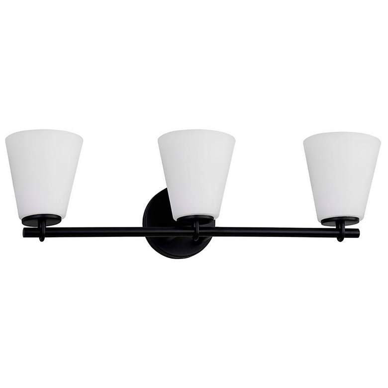 Image 4 Alpino 25" High Matte Black 3-Light Bath Light more views