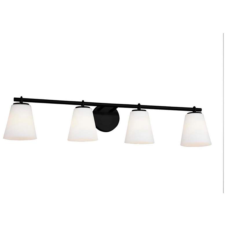 Image 1 Alpino 35 inch High Matte Black 4-Light Bath Light