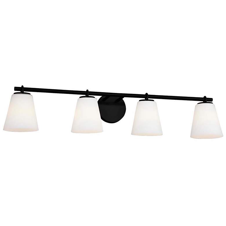 Image 1 Alpino 35 inch High Matte Black 4-Light Bath Light