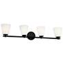 Thumbnail2 of Alpino 35" High Matte Black 4-Light Bath Light more views