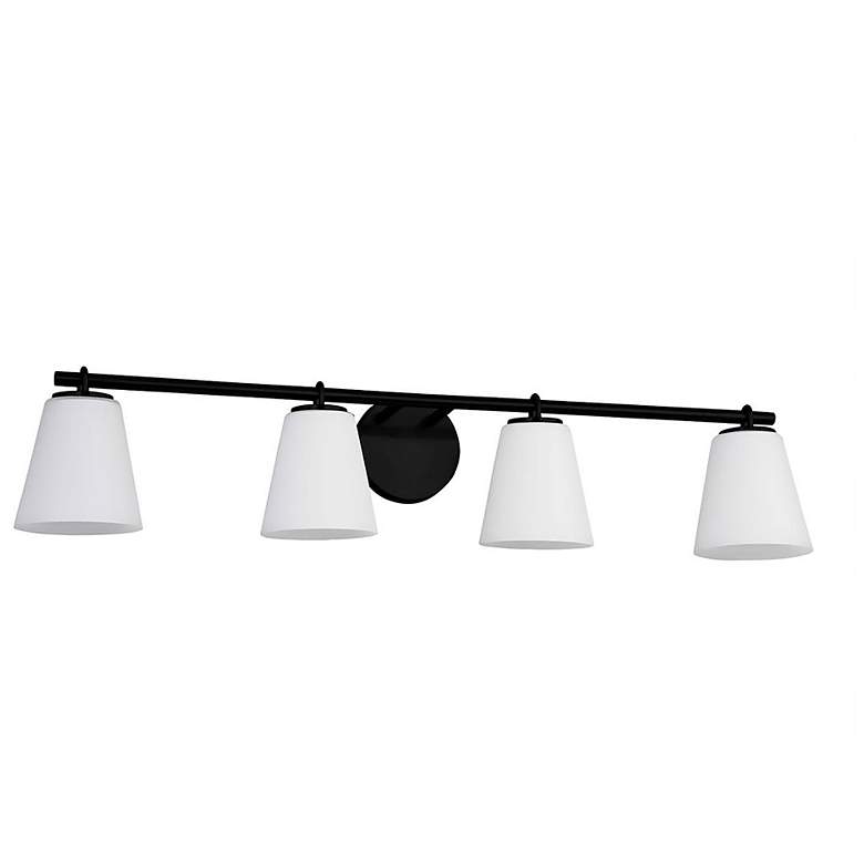 Image 3 Alpino 35" High Matte Black 4-Light Bath Light more views