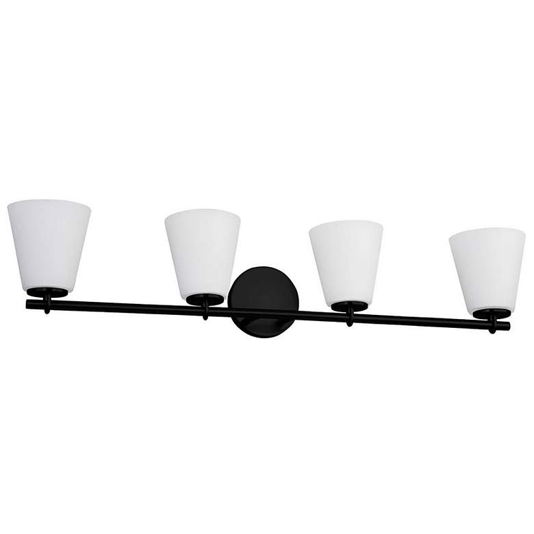 Image 4 Alpino 35" High Matte Black 4-Light Bath Light more views