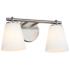 Alpino 7 1/4" High Brushed Nickel 2-Light Wall Sconce