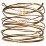 4_Alpinum 8" Wide Satin Gold Cylinder Mini Pendant more views