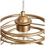 5_Alpinum 8" Wide Satin Gold Cylinder Mini Pendant more views
