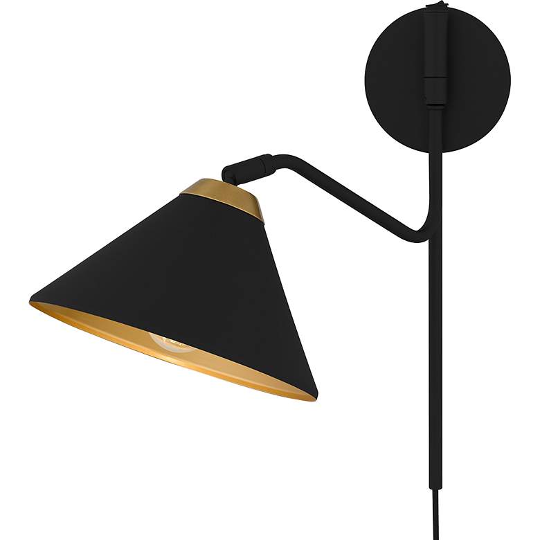 Image 4 Alscott 1-Light Matte Black Wall Sconce more views