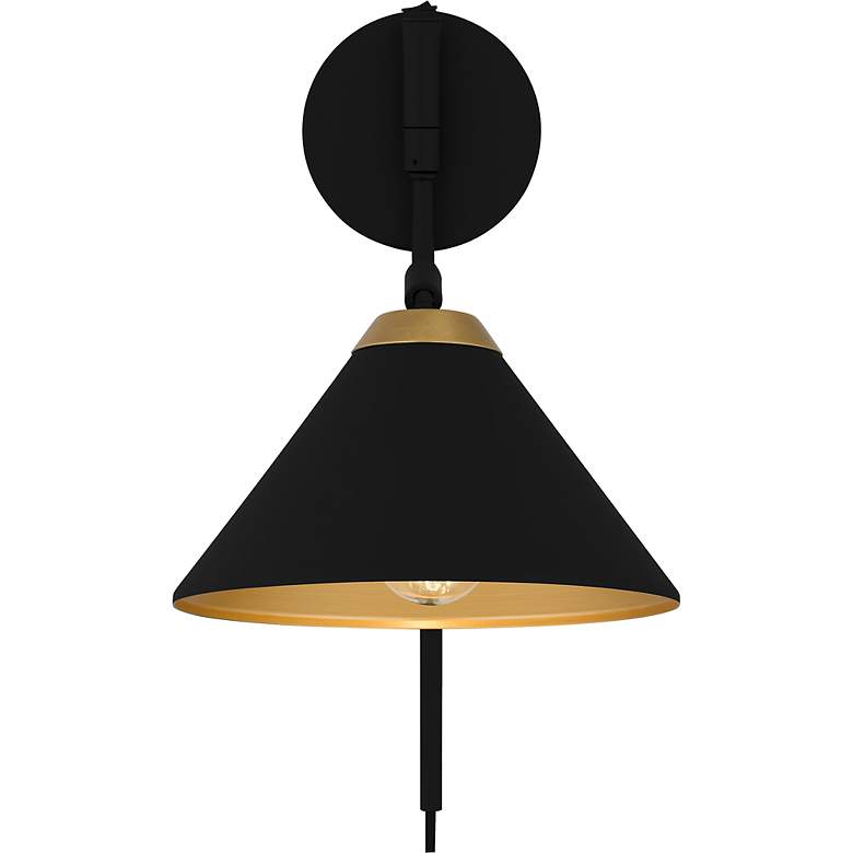 Image 5 Alscott 1-Light Matte Black Wall Sconce more views