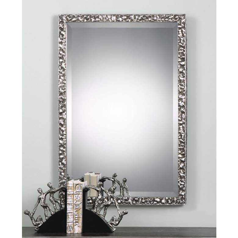 Image 1 Alshon Metallic Silver 26 1/2 inch x 38 1/2 inch Wall Mirror