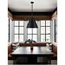 6_Alston 3 Light Matte Black + Antique Gold Chandelier more views
