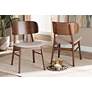 Alston Beige Fabric Dining Chairs Set of 2