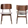 Alston Gray Faux Leather Dining Chairs Set of 2