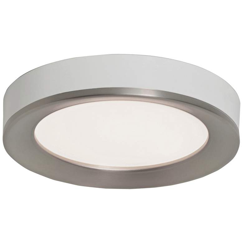 Image 1 Alta 12" Wide Satin Nickel Round LED Ceiling Light