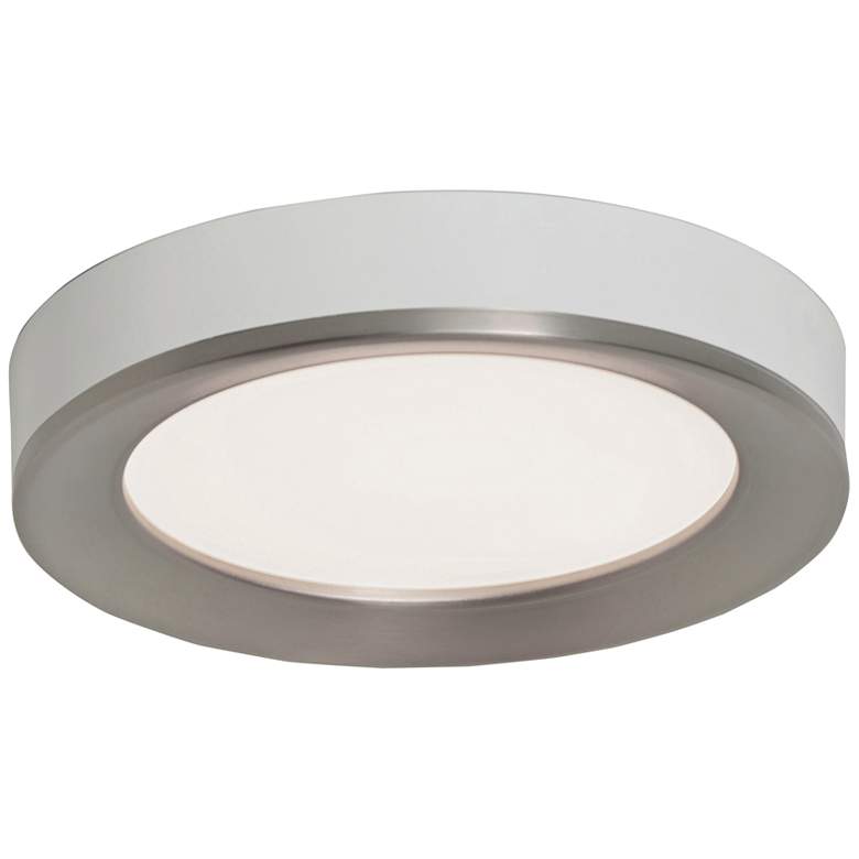 Alta 16&quot; Wide Satin Nickel Round LED Ceiling Light 