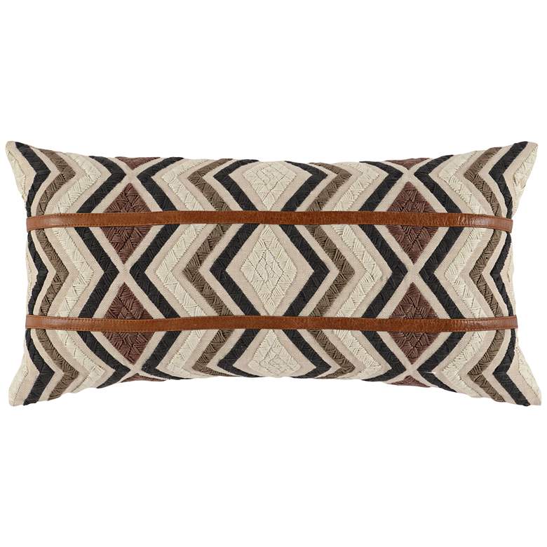 Image 1 Alta Wool Multi-Color 26 inch x 14 inch Decorative Pillow