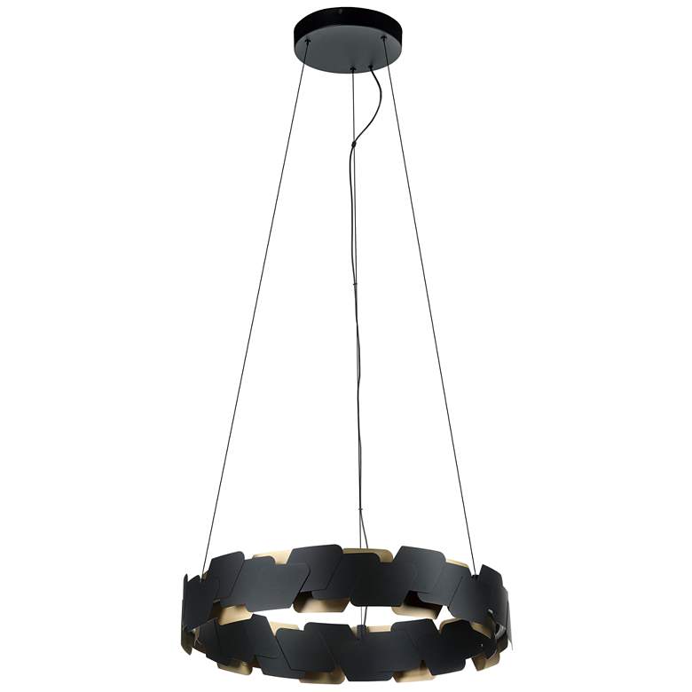 Image 2 Altagracia 24.17-inch Black and Gold 3CCT LED Pendant Light