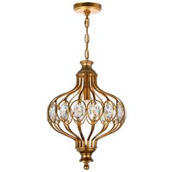 Altair 1 Light Chandelier With Antique Bronze Finish