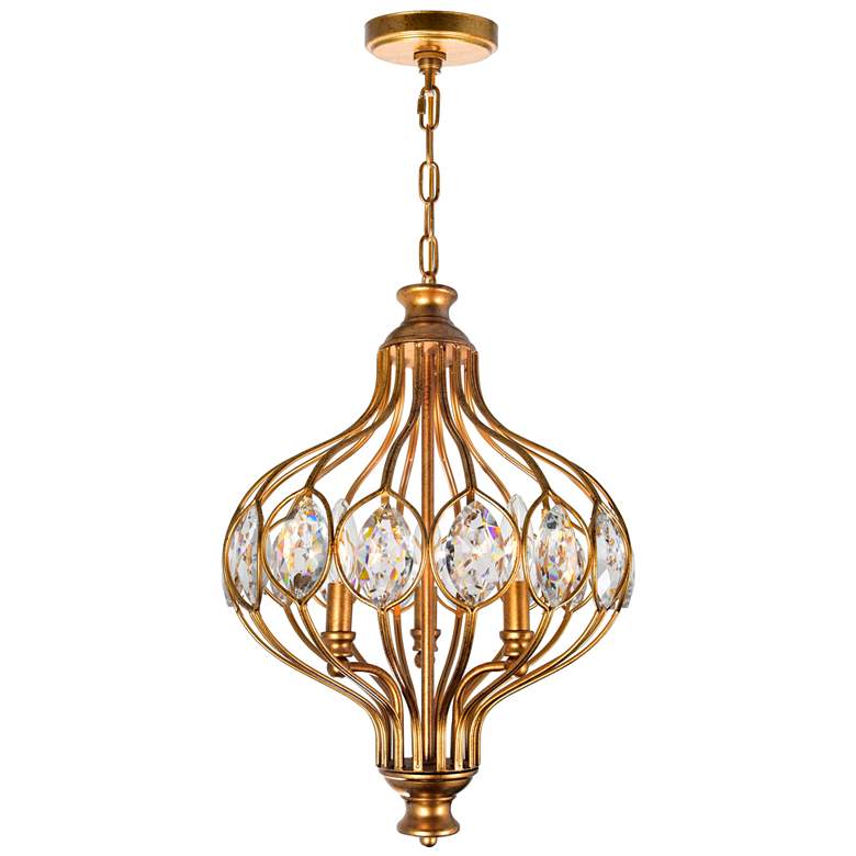 Image 1 Altair 3 Light Chandelier With Antique Bronze Finish