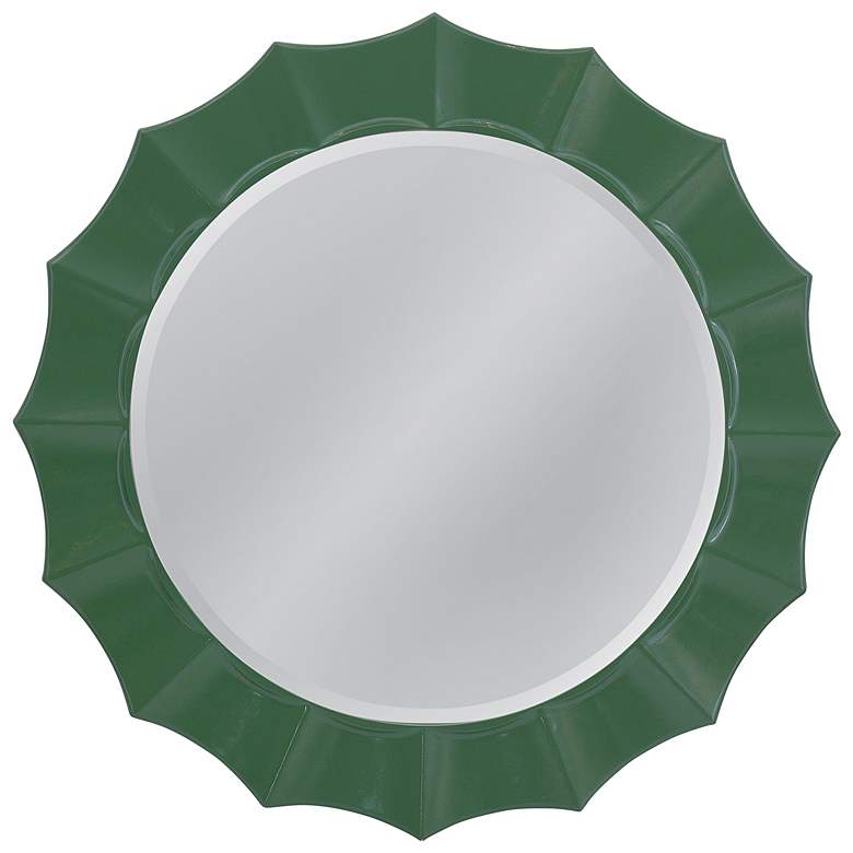 Image 1 Altair 36"W x 36"H Green Wall Mirror