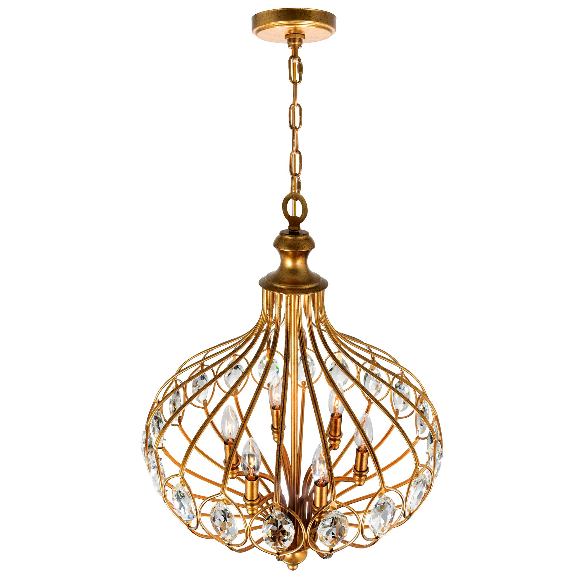 Image 3 Altair 6 Light Chandelier With Antique Bronze Finish more views