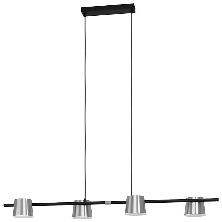 Image 1 Altamira 4-Light Linear Pendant - Structured Black - Matte Nickel Shade