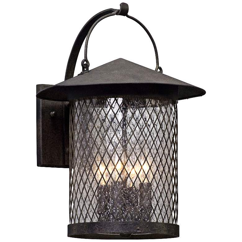 Image 1 Altamont 16 3/4 inch High French Iron Outdoor Wall Light