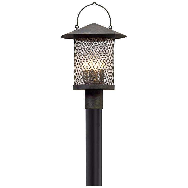 Image 1 Altamont 19 1/2 inch High French Iron Outdoor Post Light
