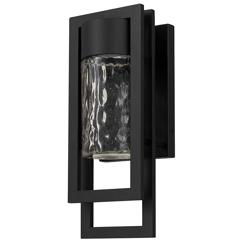 Image 2 Alteck 2 Step 15" High Sand Black LED Wall Sconce more views