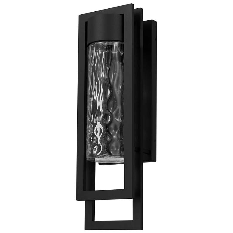 Image 2 Alteck 2 Step 19" High Sand Black LED Wall Sconce more views