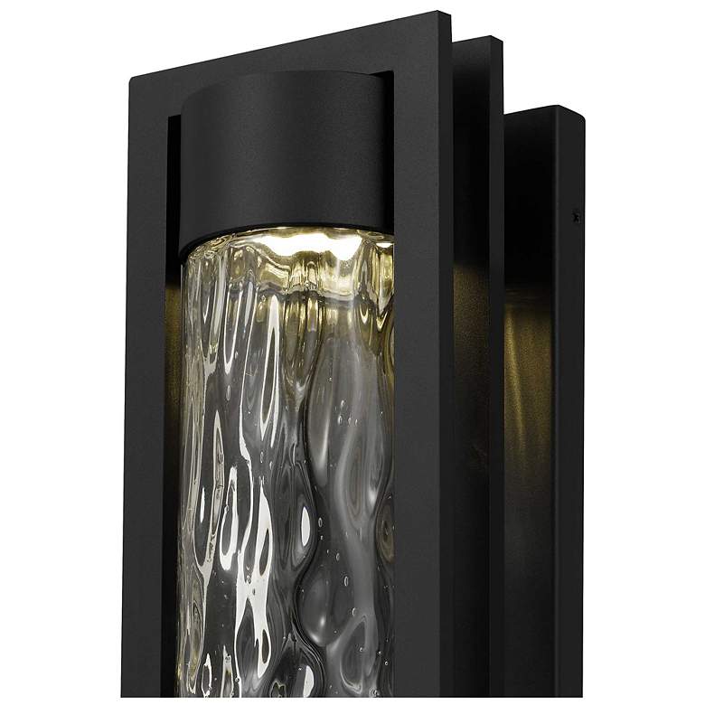 Image 5 Alteck 2 Step 19" High Sand Black LED Wall Sconce more views