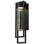1_Alteck 2 Step 25" High Sand Black LED Wall Sconce