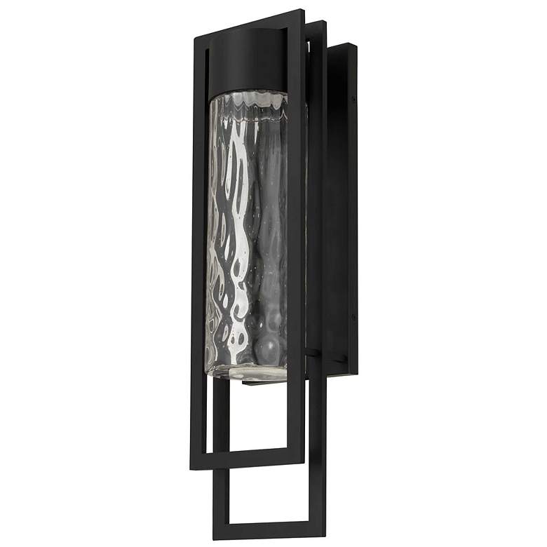 Image 2 Alteck 2 Step 25" High Sand Black LED Wall Sconce more views