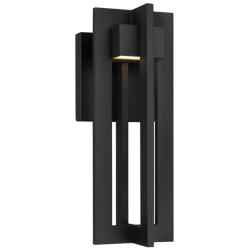 Alteck 4 Bar 13" High Sand Black LED Wall Sconce